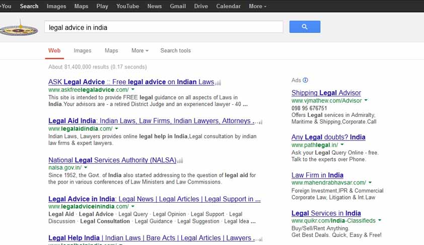 For the kind attention of BCI: Law firms are advertising through Google Ads