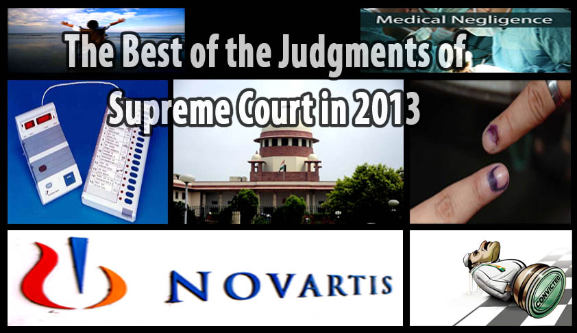 Best Judgments of Supreme Court in 2013