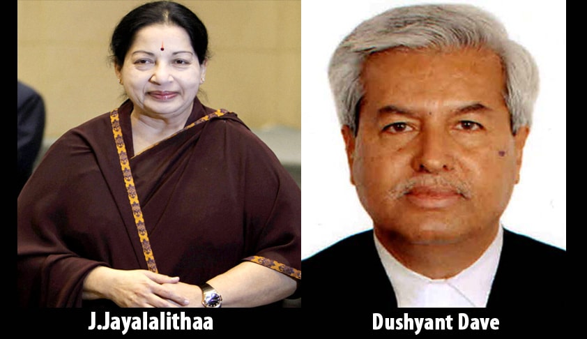 Karnataka appoints Dushyant Dave as Spl.Prosecutor in Appeal against Jayalalithaa’s Acquittal in DA Case