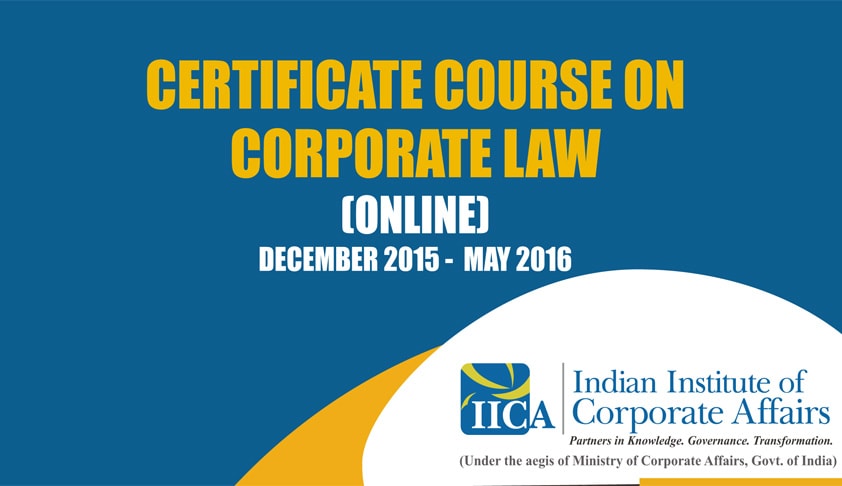 Online Certificate Course on Corporate Law