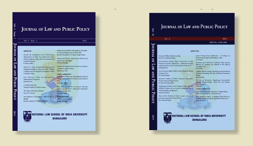 Call for Papers -Vol. III: Journal of Law and Public Policy [JLPP]