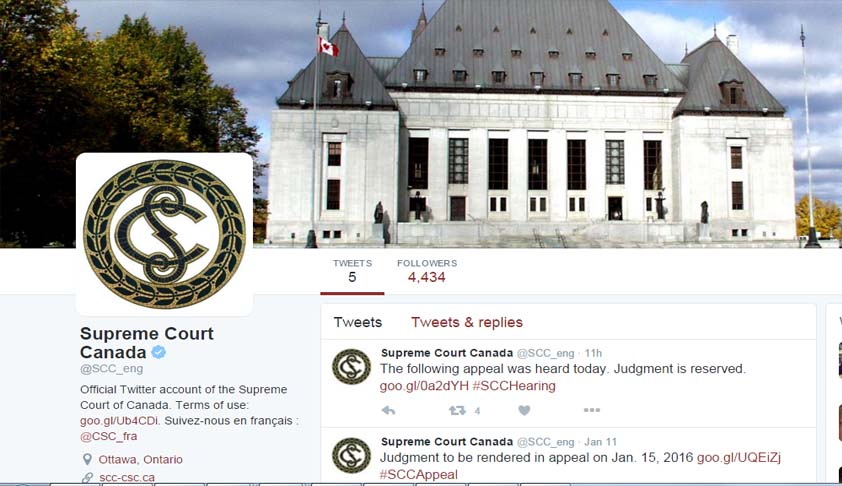 Supreme Court of Canada joins Twitter
