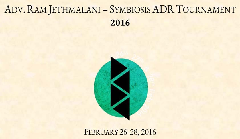 Adv. Ram Jethmalani - Symbiosis ADR Tournament 2016 [Feb 26-28, Pune]