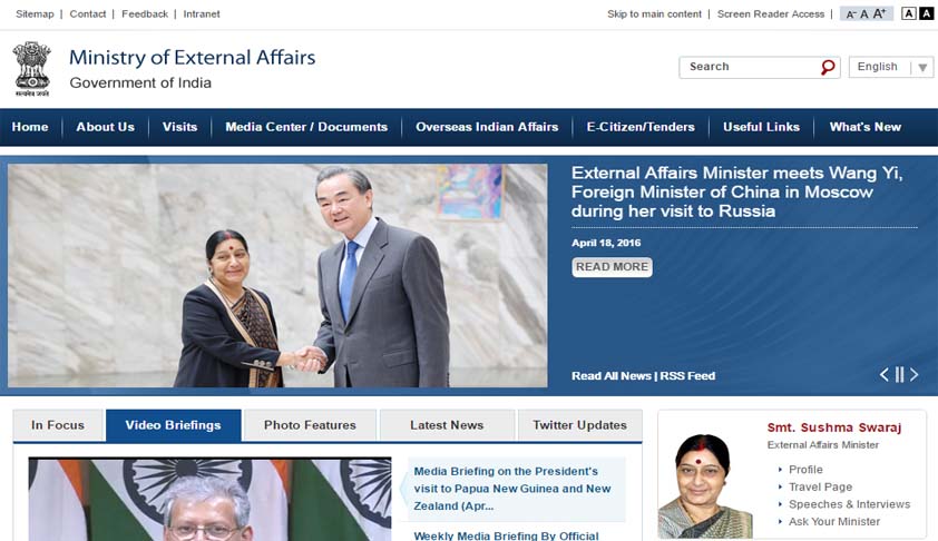 Exclusive; SC slams Ministry of External Affairs for giving misleading information on its Website