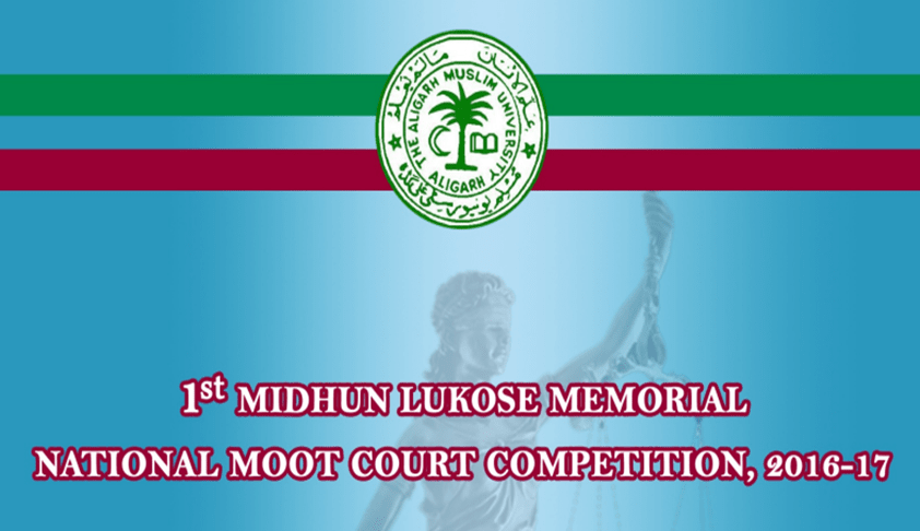 1st Midhun Luckose Memorial National Moot Court Competition, 2016-17