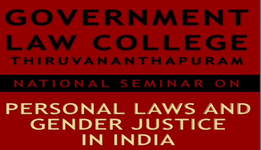 GLC, Thiruvananthpuram’s National Seminar on “Personal laws and Gender Justice”