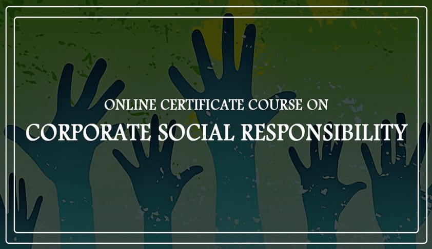 Online Certificate Course on Corporate Social Responsibility