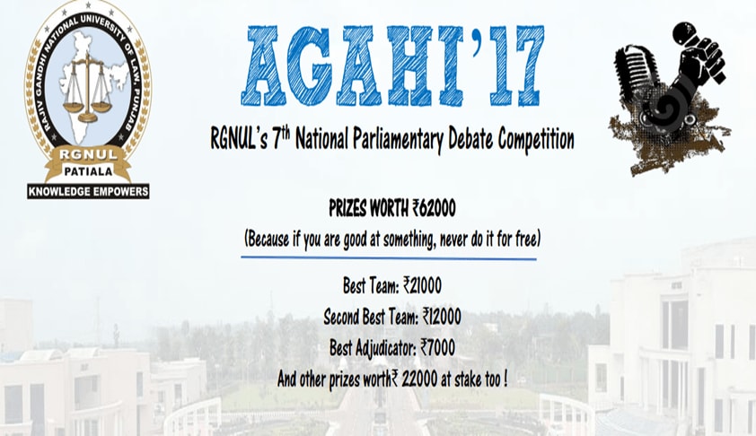 Agahi 2017: RGNUL’s 7th National Parliamentary Debate Competition