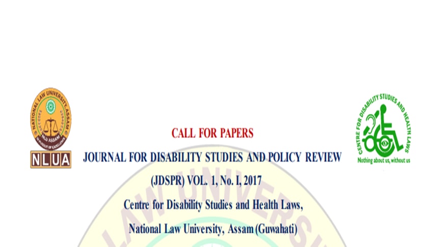 Call For Papers, Journal for Disability Studies And Policy Review (JDSPR) VOL. 1, No. I, 2017
