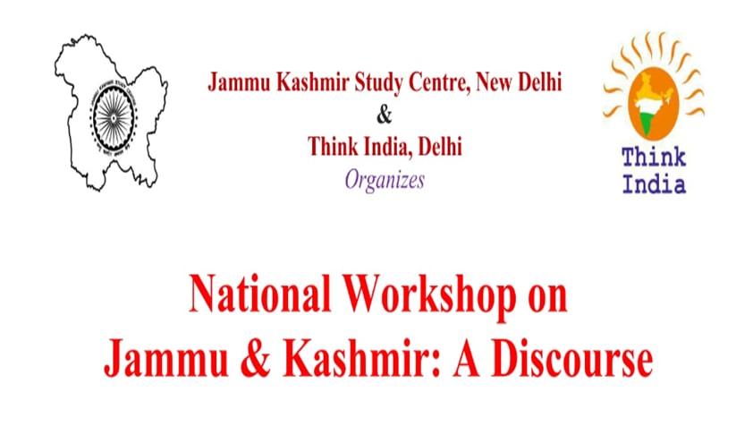 National Workshop on Jammu & Kashmir: A Discourse