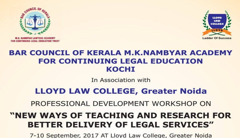 Professional Development Workshop On “New Ways Of Teaching And Research For Better Delivery Of Legal Services”