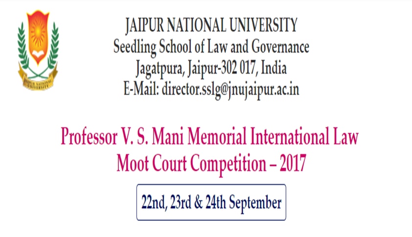 Professor VS Mani Memorial International Law Moot Court Competition on Racial Discrimination-2017