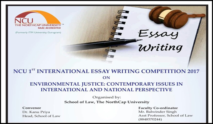 NCU 1ST International Essay Writing Competition 2017