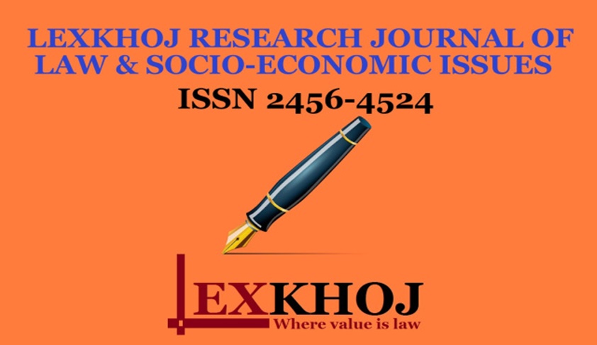 Call for Papers: Lexkhoj Research Journal of Law and Socio-Economic Issues, Vol. 1 Issue IV