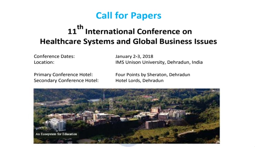 IMS Unison University: Two days International Conference on “Healthcare Systems and Global Business Issues”