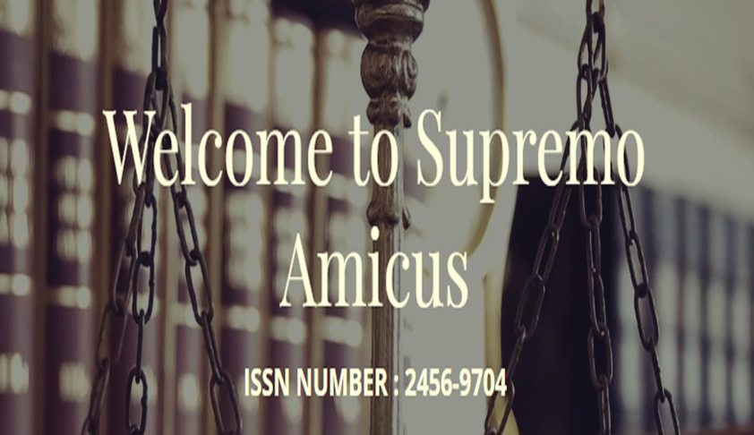Call For Papers & 2nd Research Paper Writing Competition: Supremo Amicus [Vol. III]