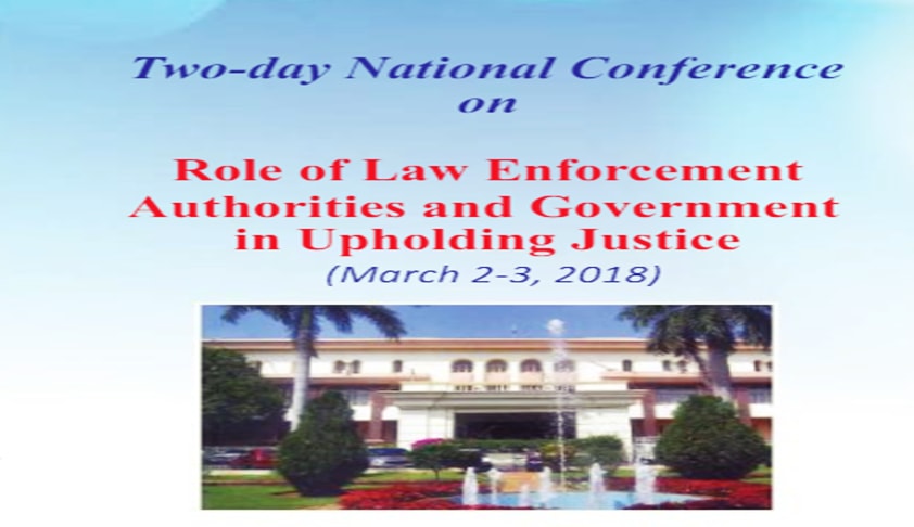 Pondicherry Universitys National Conference on Upholding Justice (Mar 2‐3, 2018)