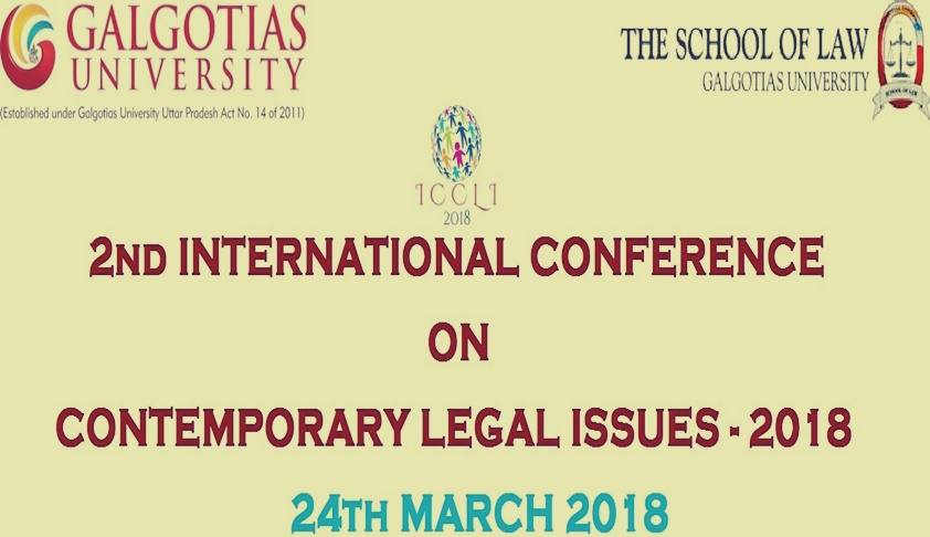 2nd International Conference On Contemporary Legal Issues At Galgotias University