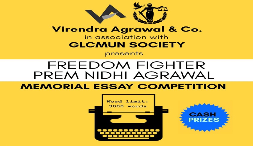 GLCMUN & Virendra Agrawal &Co’s Freedom Fighter Prem Nidhi Agrawal Memorial Essay Competition