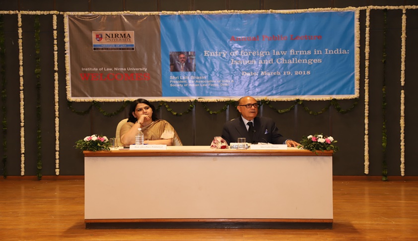 ILNU’s 10th Annual Public Lecture: Bar Assn Of India’s President Lalit Bhasin Speaks On ‘Entry Of Foreign Law Firms In India