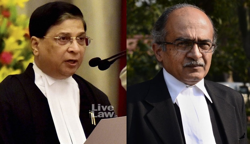 Prashant Bhushan Files RTI Seeking Details Of The Order Constituting The  Constitution Bench For Hearing Plea Against Dismissal Of Impeachment Motion Against CJI