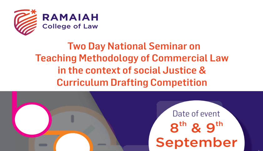 Two Day National Seminar on Teaching Methodology of Commercial Law