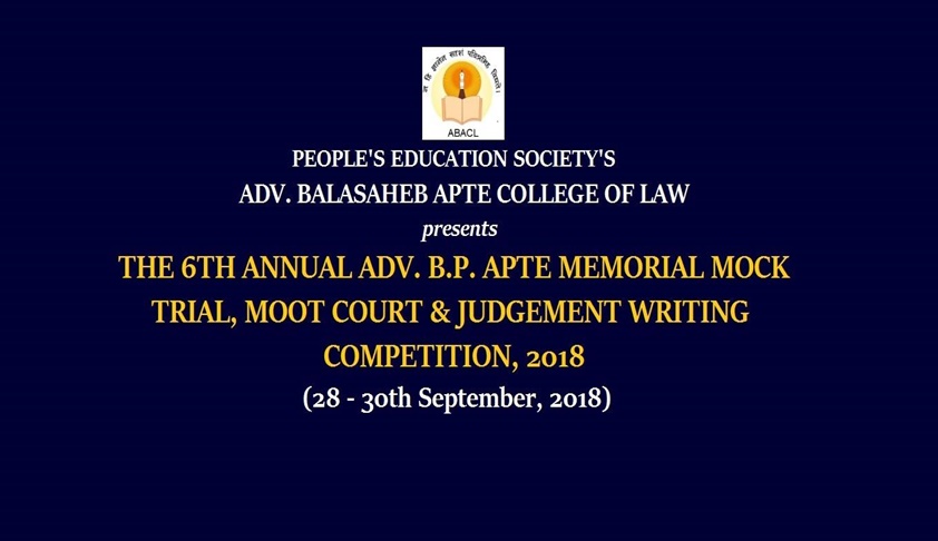 Adv. Balasaheb Apte College’s Mock Trial, Moot Court and Judgement Writing Competition [28th-30th Sept]