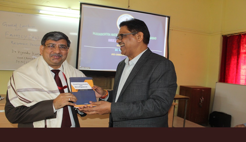 Prof. (Dr.) Vijender Kumar Delivers Guest Lecture at MNLU, Aurangabad