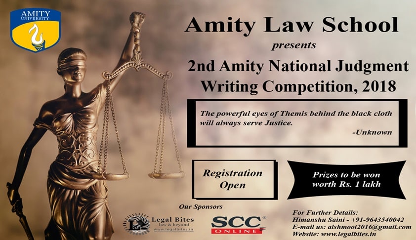 2nd Amity National Judgment Writing Competition, 2018