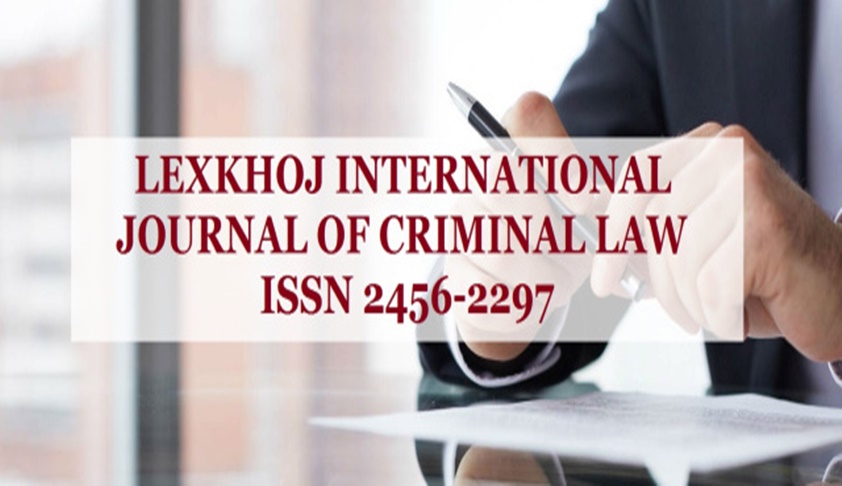 Call For Paper: Lexkhoj International Journal Of Criminal Law