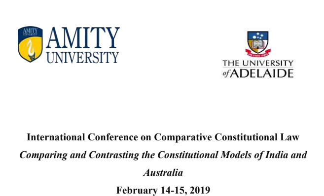 Amity Law School To Organise Intl Conference On Comparative Constitutional Models [14th-15th Feb; Noida]
