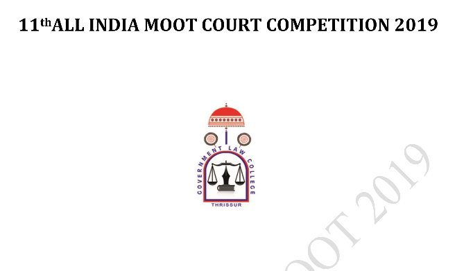 11th All India Moot Court Competition 2019, GLC Thrissur, Kerala