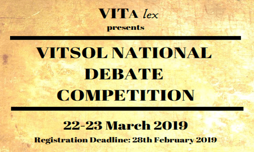 VITSOL National Debate Competition [22nd-23rd Mar]