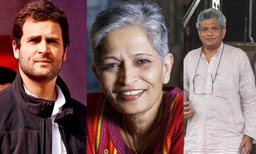 Rahul Gandhi, Yechury Summoned In Criminal Defamation Case For Linking RSS With Gauri Lankesh Murder [Read Order]