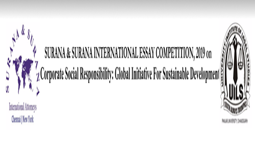 ﻿Surana & Surana – UILS, Panjab University International Essay Competition 2019
