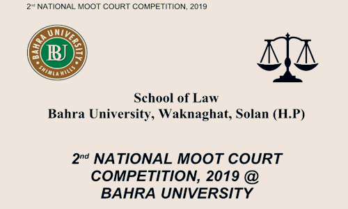 2nd National Criminal Law Moot Court At Bahra University, Shimla