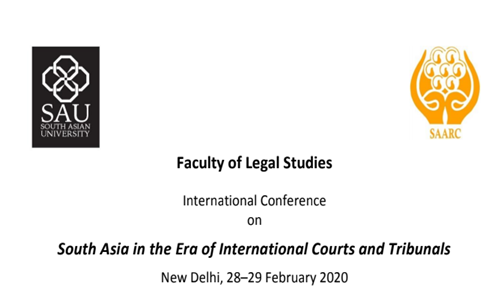 Call For Papers: Conference On South Asias International Courts Aand Tribunals; SAU