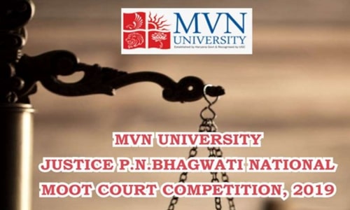 Justice P N Bhagwati Moot Court Competition, 2019 At MVN University, Palwal, Haryana