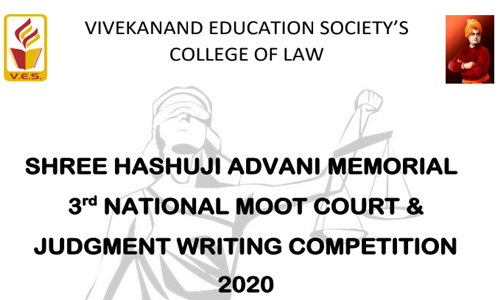 Shree Hashuji Advani Memorial 3rd National Moot Court & Judgment Writing Competition 2020