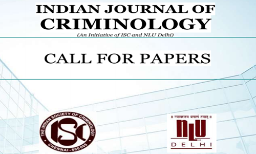 Call For Papers: Indian Journal Of Criminology, NLU Delhi