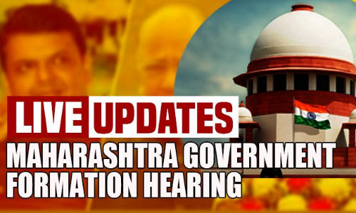 [LIVE UPDATES FROM SC] Maharashtra Govt.Formation- Hearing On Petitions Filed By Shiva Sena,NCP And Congress