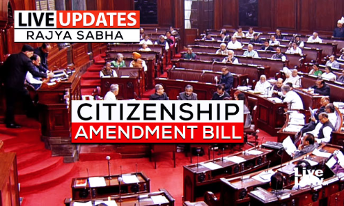 [Live Updates] : Rajya Sabha Debate On Citizenship Amendment Bill