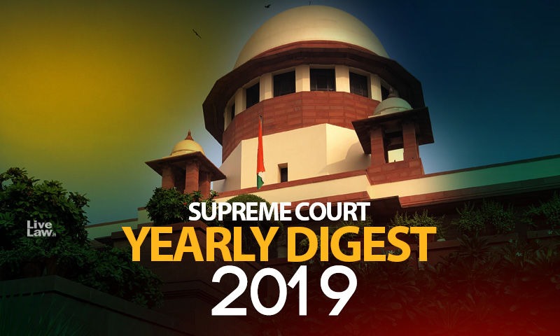 Supreme Court Yearly Digest 2019