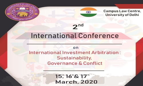 CLC To Organise 2nd International Conference On International Investment Arbitration [15th-17th Mar; New Delhi]