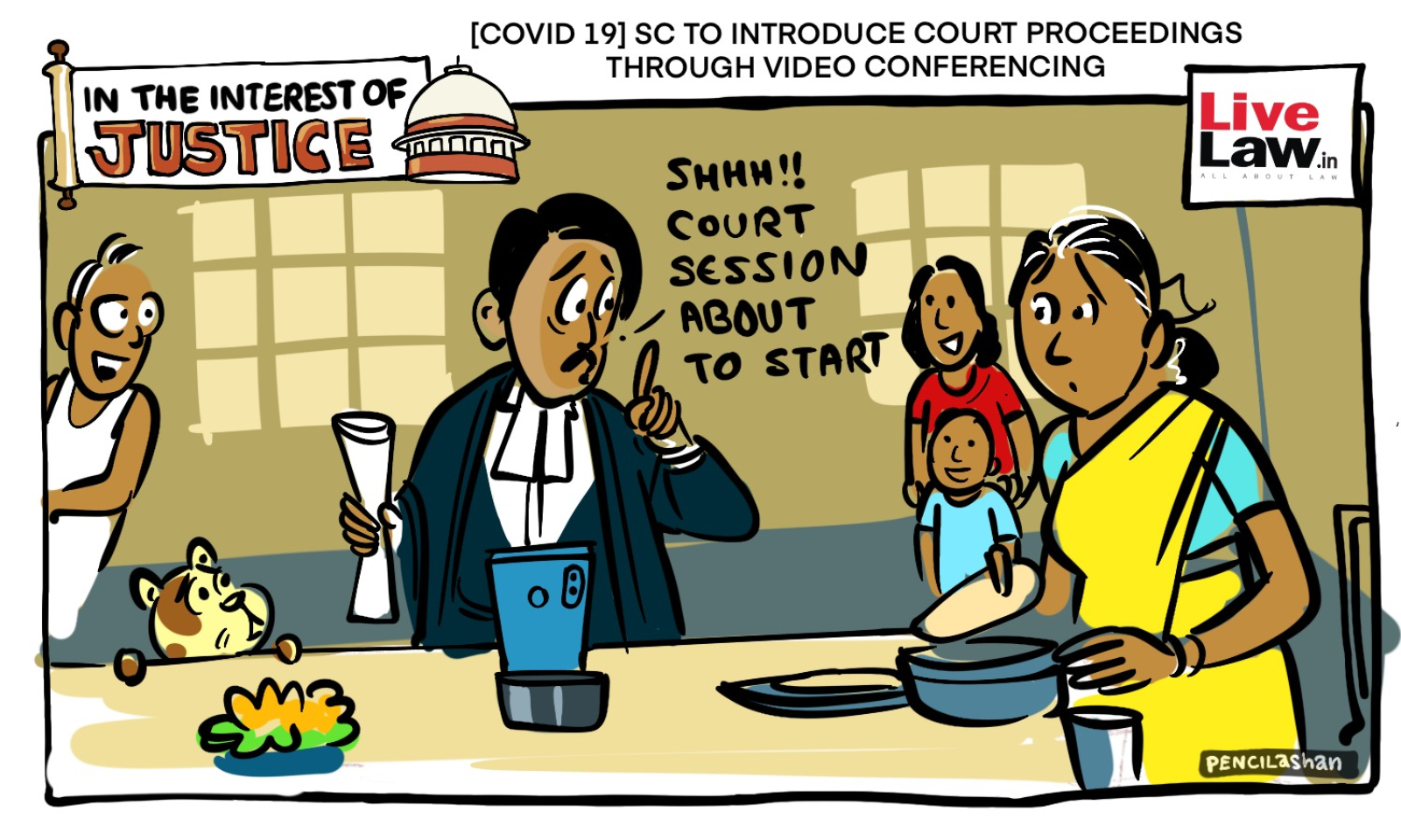 CARTOON] COVID 19: SC To Introduce Court Proceedings Through Video  Conferencing, E-Filing Will Be Available 24/7
