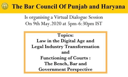 3rd Punjab & Haryana Bar Council Virtual Dialogue Session (9th May)