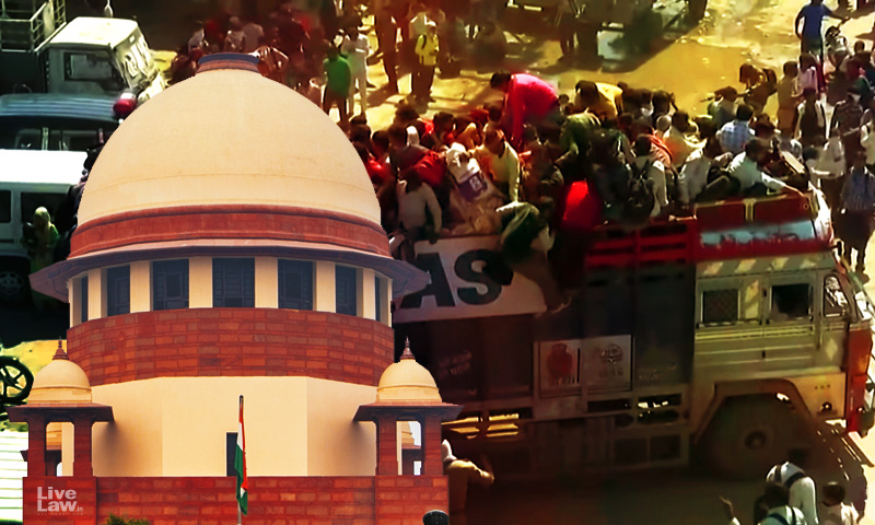 SC Accepts Lawyers Offer To Deposit Rs 25 Lakhs To Cover Cost Of Migrants Travel From Mumbai To UP