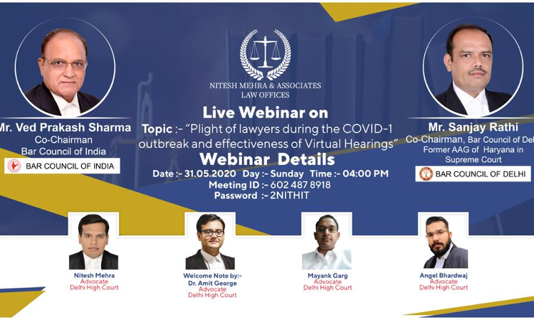 Webinar: Plight Of Lawyers During Covid-19 [31st May]