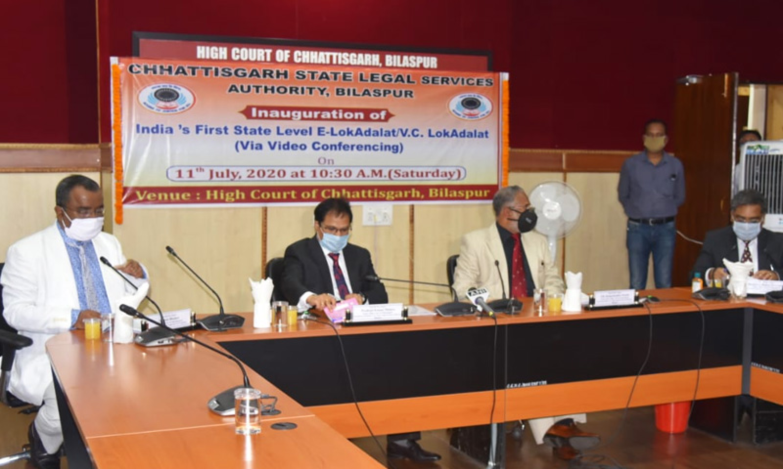 Chhattisgarh Organizes India's First E-Lok Adalat; Settles 2270 Cases Via  Video Conferencing