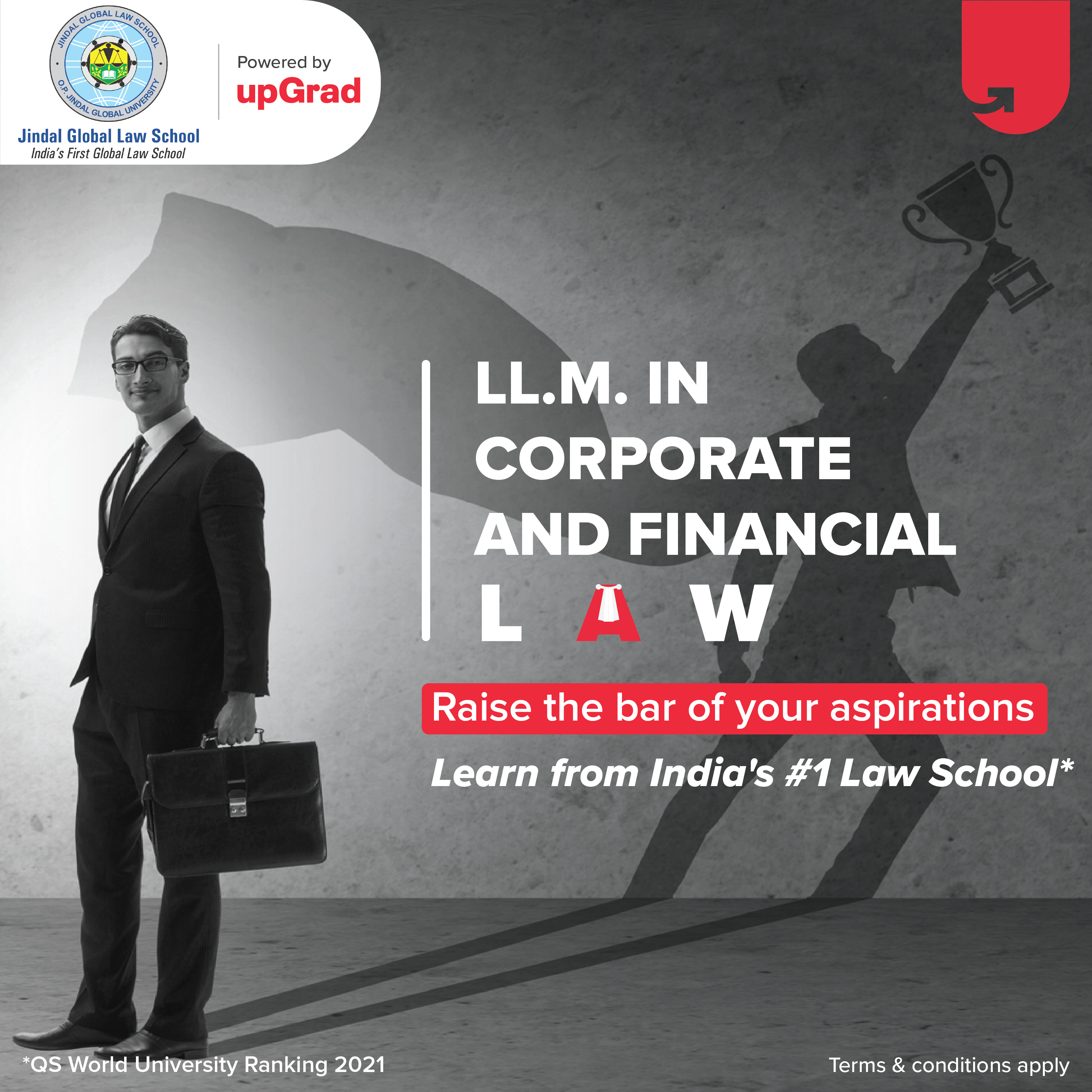 upGrad Advantage - With JGLS LL.M. In Corporate And Financial Law (Blended Learning Program)